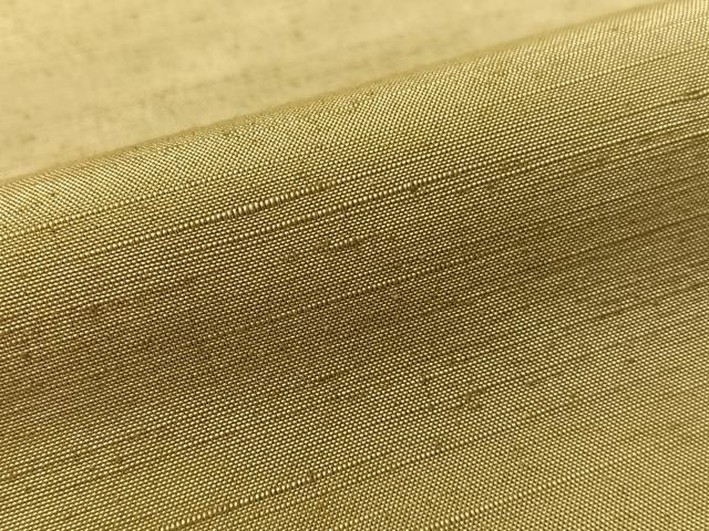平和屋着物●上質な紬　色無地　利休色　正絹　逸品　CABD8125vp
