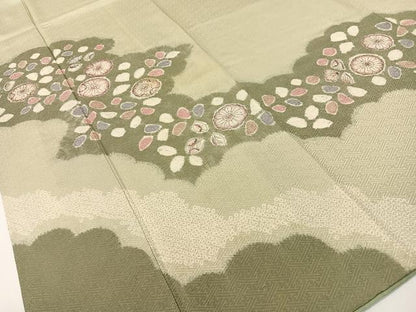 平和屋着物●訪問着　辻が花　絞り　正絹　逸品　CABD8126vp