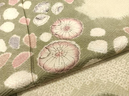 平和屋着物●訪問着　辻が花　絞り　正絹　逸品　CABD8126vp