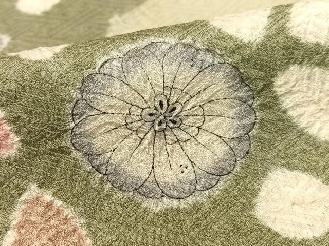平和屋着物●訪問着　辻が花　絞り　正絹　逸品　CABD8126vp
