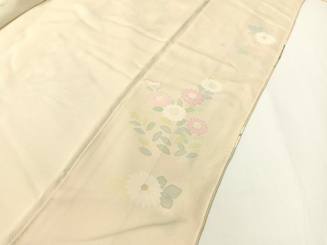 平和屋着物●訪問着　駒刺繍　地紙花文　暈し染め　金彩　正絹　逸品　CABD8128vp