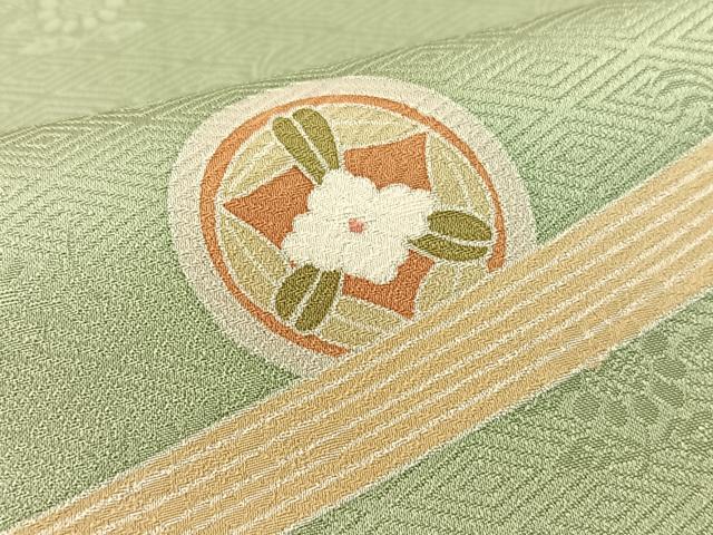 平和屋着物●訪問着　鬘帯花蝶丸文　金彩　正絹　逸品　CABD8129vp