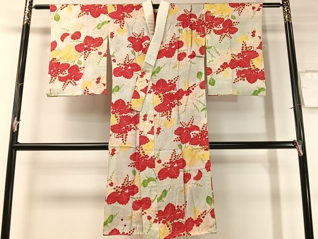 平和屋着物●アンティーク　大正ロマン　長襦袢　袷　桐　正絹　逸品　CABD8133vp