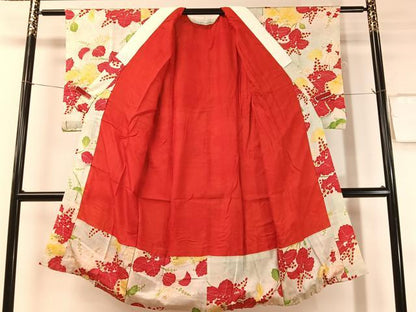 平和屋着物●アンティーク　大正ロマン　長襦袢　袷　桐　正絹　逸品　CABD8133vp
