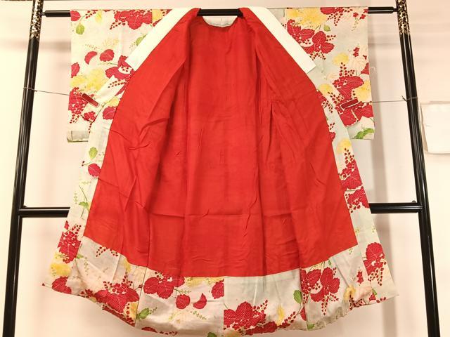 平和屋着物●アンティーク　大正ロマン　長襦袢　袷　桐　正絹　逸品　CABD8133vp