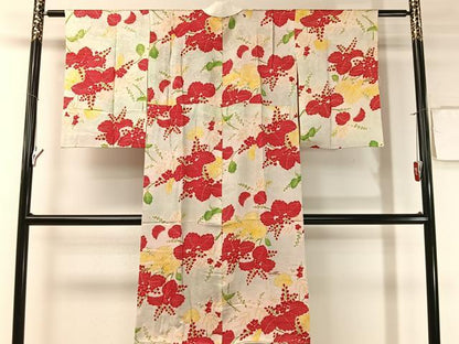 平和屋着物●アンティーク　大正ロマン　長襦袢　袷　桐　正絹　逸品　CABD8133vp