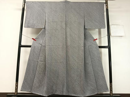 平和屋着物●大変加工の良い総絞り小紋　さが美扱い　正絹　逸品　CABD8135vp