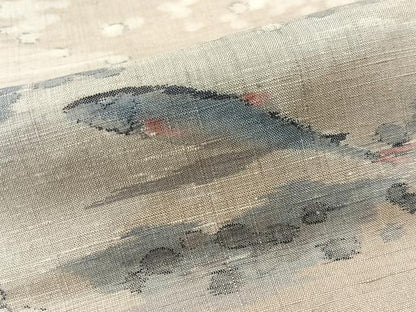 平和屋着物●小千谷紬　トビウオ　正絹　逸品　未使用　CABD8136vp