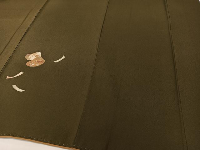 平和屋着物●訪問着　駒刺繍　貝合わせ花文　金彩　正絹　逸品　CABD8141vp