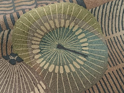 平和屋着物●上質な小紋　番傘　正絹　逸品　CABD8142vp