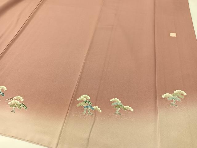 平和屋着物●訪問着　作家物　浜松文　暈し染め　金彩　正絹　逸品　CABD8156vp