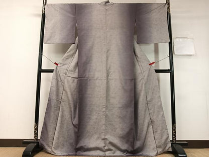 平和屋着物●本場大島紬　白大島　9マルキ　舞花文　正絹　逸品　CABD8159vp