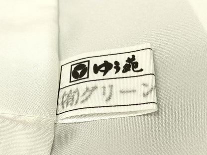 平和屋着物●訪問着　絞り　刺繍　地紙花文　金彩　正絹　逸品　未使用　CABD8162vp