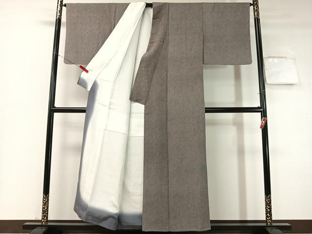 平和屋着物●江戸小紋　鮫小紋柄　黒地　正絹　逸品　CABD8165vp