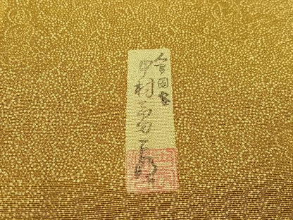 平和屋着物●重要無形文化財　人間国宝　中村勇二郎　江戸小紋　国宝平等院雲中供養菩薩像五十二　正絹　逸品　CABD8167vp