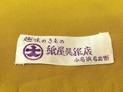平和屋着物●重要無形文化財　人間国宝　中村勇二郎　江戸小紋　国宝平等院雲中供養菩薩像五十二　正絹　逸品　CABD8167vp