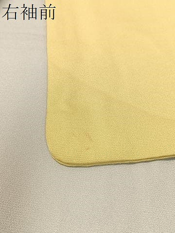 平和屋着物●訪問着　友禅　枝花文　暈し染め　正絹　逸品　CABD8169vp