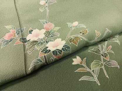平和屋着物●本加賀友禅作家　梶山伸　色留袖　草花文　暈し染め　正絹　逸品　CABD8171vp