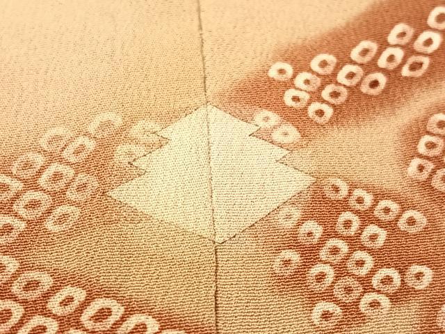 平和屋本店●アンティーク　大正ロマン　振袖　駒刺繍　御所車吉祥花文　暈し染め　金銀彩　正絹　逸品　CABD8172vp