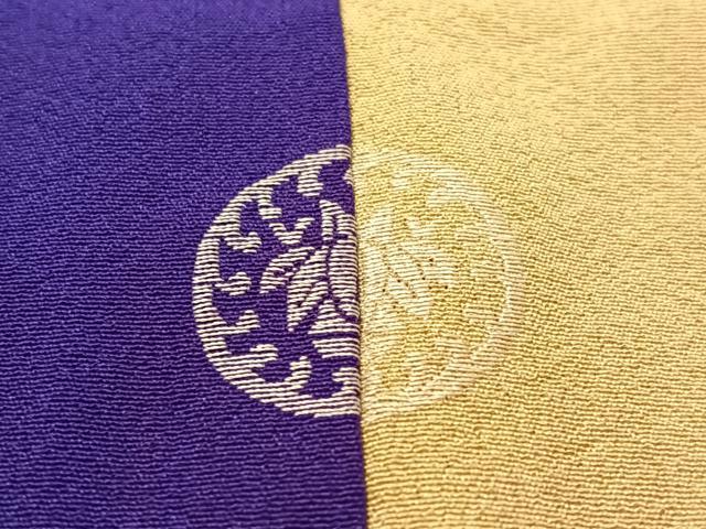 平和屋着物●アンティーク　大正ロマン　訪問着　駒刺繍　雪輪松竹梅花文　暈し染め　金糸　正絹　逸品　CABD8180vp