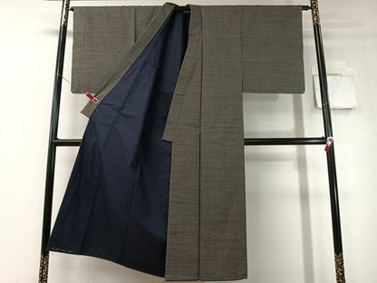 平和屋着物●男性　本場大島紬　アンサンブル　長襦袢セット　80亀甲　総詰め　正絹　逸品　未使用　CABD8182vp