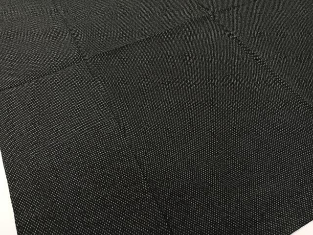 平和屋着物●男性　本塩沢　羽織セット　十字絣文様　正絹　逸品　CABD8184vp