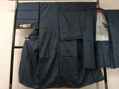 平和屋着物●男性　本場大島紬　アンサンブル　平朝雄作　100亀甲　総詰め　証紙付き　正絹　逸品　未使用　CABD8186vp