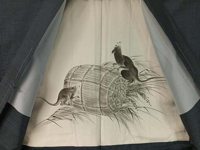 平和屋着物●男性　本場大島紬　アンサンブル　平朝雄作　100亀甲　総詰め　証紙付き　正絹　逸品　未使用　CABD8186vp