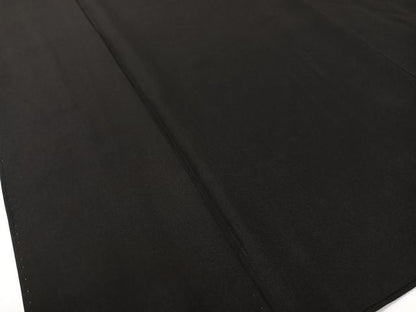 平和屋着物●男性　黒紋付・羽織セット　正絹　逸品　CABD8189vp