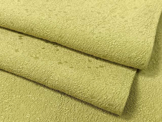 平和屋着物●上質な色無地　紋意匠　抹茶色　正絹　逸品　CABD8191vp