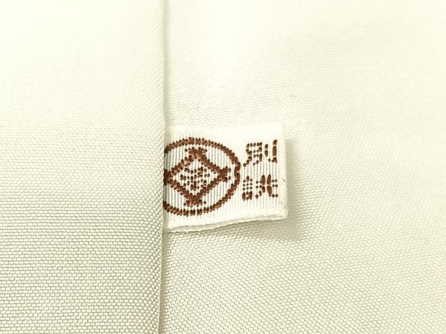 平和屋着物●上質な色無地　菊花地紋　若芽色　松坂屋扱い　正絹　逸品　CABD8192vp