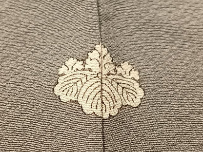 平和屋着物●本草木染作家　瑞寶　色無地　紫鼠色　正絹　逸品　CABD8195vp