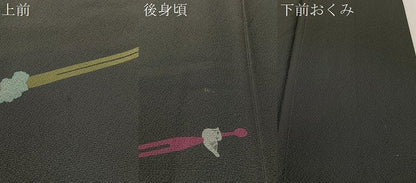 平和屋着物●世界的人形師　辻村寿三郎　ジュサブロー　小紋　簪　正絹　逸品　CABD8202vp