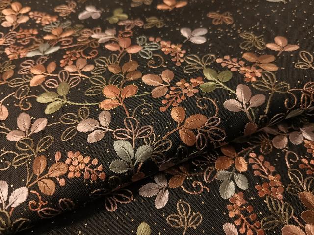 平和屋着物●本場染大島紬　訪問着　総刺繍　萩　金彩　正絹　逸品　CABD8204vp