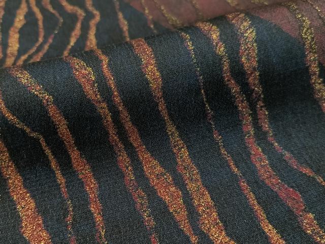 平和屋着物●訪問着　お召地　道長文様　金彩　伊勢丹扱い　正絹　逸品　CABD8210vp