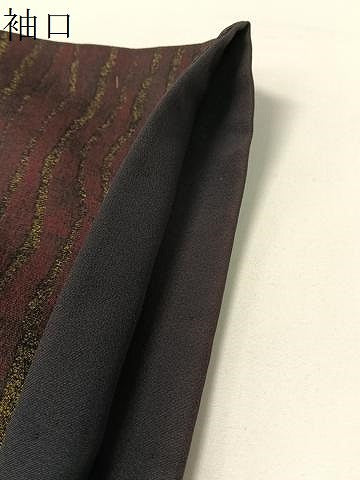平和屋着物●訪問着　お召地　道長文様　金彩　伊勢丹扱い　正絹　逸品　CABD8210vp
