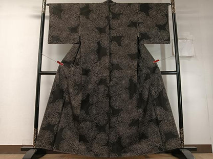 平和屋着物●本場大島紬　7マルキ　菊尽くし　正絹　逸品　未使用　CABD8211vp