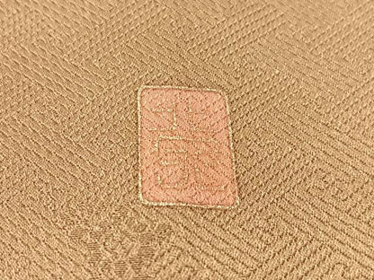 平和屋着物●訪問着　作家物　駒刺繍　扇面花文　暈し染め　金銀彩　正絹　逸品　CABD8214vp