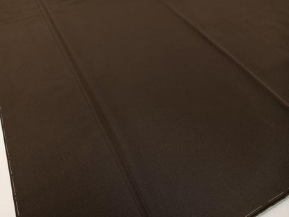 平和屋着物●男性　紬　色無地　赤墨色　大丸扱い　正絹　逸品　CABD8216vp