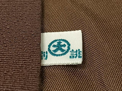 平和屋着物●男性　紬　色無地　赤墨色　大丸扱い　正絹　逸品　CABD8216vp