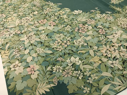 平和屋着物●訪問着　手描き　草花文　正絹　逸品　CABD8218vp
