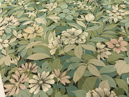 平和屋着物●訪問着　手描き　草花文　正絹　逸品　CABD8218vp