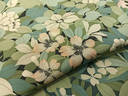 平和屋着物●訪問着　手描き　草花文　正絹　逸品　CABD8218vp