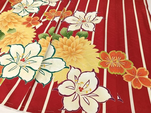 平和屋着物●豪華振袖　駒刺繍　舞花間道　金彩　仮絵羽　逸品　未使用　CABD8221vp
