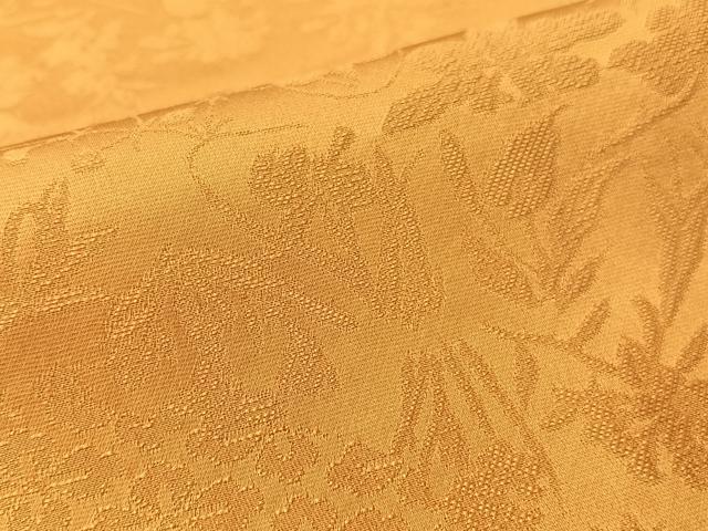 平和屋着物●無地絵羽訪問着　草花丸地紋　狐色　正絹　逸品　CABD8229vp