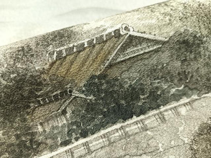 平和屋着物▼訪問着 作家物 手描き 京名所風景文 暈し染め 正絹 逸品 CABD8246vp