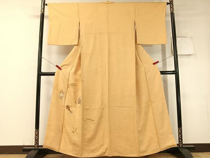平和屋着物▼訪問着 総刺繍 駒刺繍 楽器 陶器 金銀糸 正絹 逸品 CABD8253vp