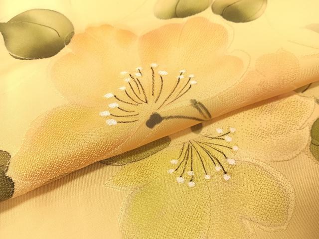 平和屋着物▼上質な小紋 手描き 地紋起こし 枝花文 正絹 逸品 未使用 CABD8259vp