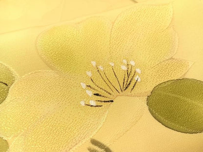 平和屋着物▼上質な小紋 手描き 地紋起こし 枝花文 正絹 逸品 未使用 CABD8259vp