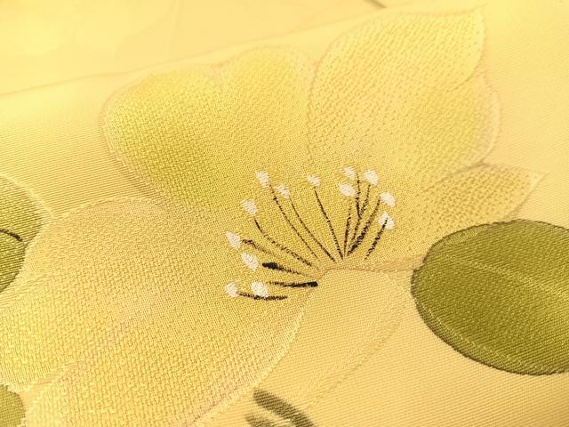 平和屋着物▼上質な小紋 手描き 地紋起こし 枝花文 正絹 逸品 未使用 CABD8259vp